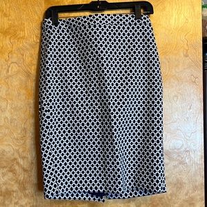 The limited. Blue and white pencil skirt